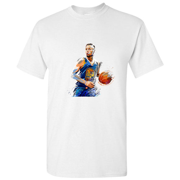 Stephen Curry Golden State Basketball White Men Jersey T Shirt Tee