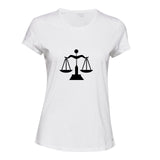 Libra Zodiac Horoscope Astrological Symbol Sign Ladies Women T Shirt Tee Top