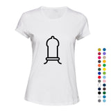 Adult Dick Penis Condom Joke Funny Art Ladies Women T Shirt Tee Top