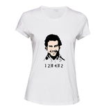Pablo Escobar Narcos Cocaine Drug Colombia White Ladies Women T Shirt Tee Top