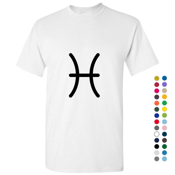 Pisces Fish Zodiac Horoscope Astrological Symbol Men T Shirt Tee Top