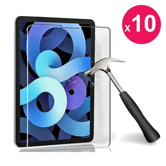 x10 Tempered Glass for Apple iPad Air 4 10.9 Inch Screen Protector 2020 2021