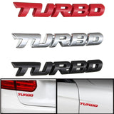 3D Turbo Metal Chrome Exterior Interior Motorcycle Car Auto Decal Badge Sticker