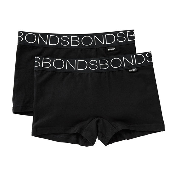 2 Pk Bonds Girls Sports Undies Underwear Stretchies Shortie Undergarment Shorts UXVD2A