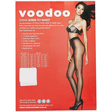 6x Voodoo Shine Sheer To Waist Stockings Pantyhose Tights Jabou Brown H30491