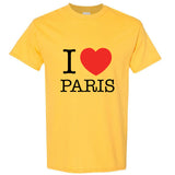 I love Heart Paris France City French Fashion Men T Shirt Tee Top
