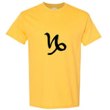 Capricorn Sign Zodiac Horoscope Astrological Symbol Men T Shirt Tee Top