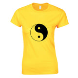 Ying Yang Tao Unique Spiritual Chinese Philosophy Ladies Women T Shirt Tee Top