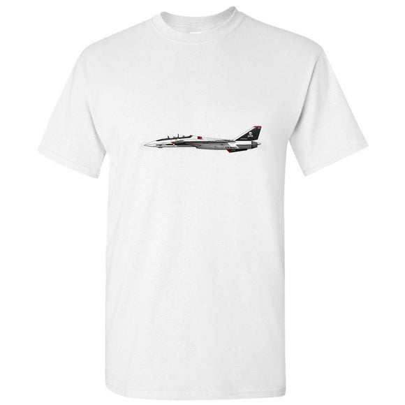 Airplane Aeroplane Plane Jet Pilot Air Force Top Gun Men White T Shirt Tee Top