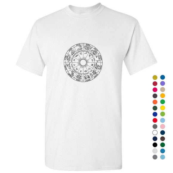 Zodiac Horoscope Astrological Symbol Sign Unique Personality Men T Shirt Tee Top