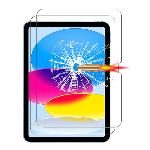 2pcs Tempered Glass Screen Protector for Apple iPad 10th Gen 10.9 Inch 2022 2023