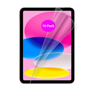 10x Soft Pet Film Screen Protector for Apple iPad 10th Gen 10.9'' 2022 2023 Bulk