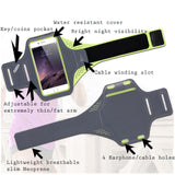 Sports Jogging Running Arm Band Strap ID Phone Holder Armband < 6.5'' Black Universal Breathable