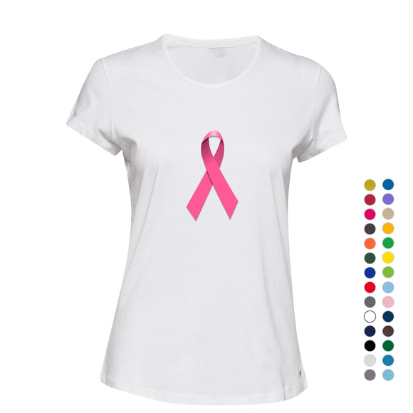 Breast Cancer Hope Support Awareness Pink Ribbon Ladies Women T Shirt Tee Top