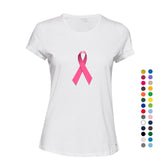 Breast Cancer Hope Support Awareness Pink Ribbon Ladies Women T Shirt Tee Top