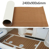 240cm x 90cm x 6mm EVA Foam Boat Flooring Mat Marine Decking Sheet Yacht Brown