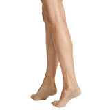x10 Sheer Relief Soft Cushion Footlet Low Cut No Show Women Socks Beige Skin H33108