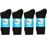 20 Pair Rio Active Crew Cotton Mens Cushion Sports Black Comfy Socks Bulk S7266W