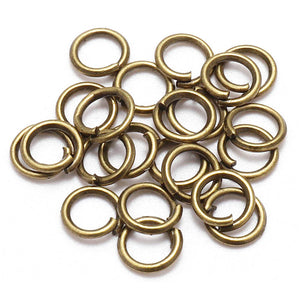 100pcs Antique Bronze Strong No Fade Open Split Jump Rings Connector Loop Bulk