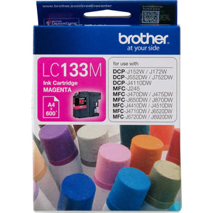 GENUINE Brother LC133 MAGENTA Ink J4110DW J4410DW J4510DW J4710DW LC133M