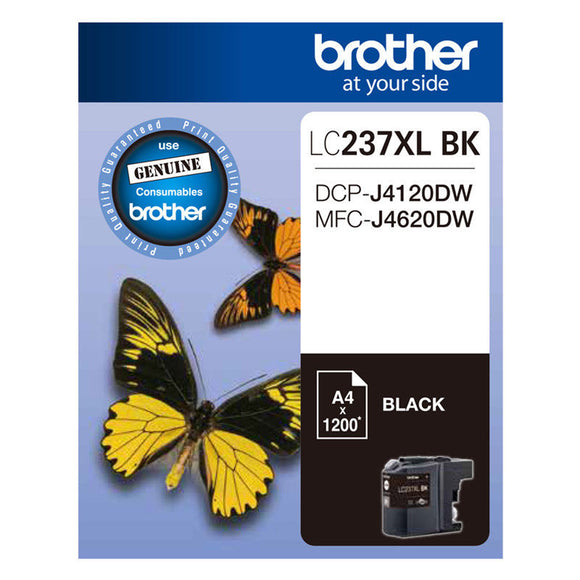 GENUINE Original Brother LC237XLBK LC-237XL BLACK Ink Cartridge Toner