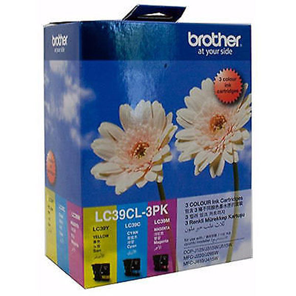 GENUINE Brother LC39CL3PK 3 Colours Value Pack Ink Cartridge LC39CL-3PK