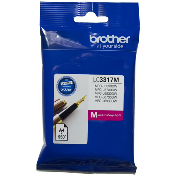 Brother LC3317 Magenta Ink Cartridge Toner LC-3317M