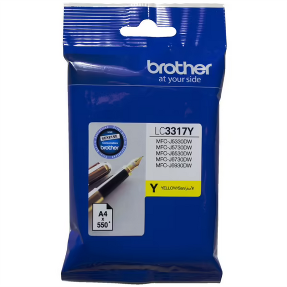 Brother LC3317 Yellow Ink Cartridge Toner LC-3317Y