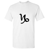 Capricorn Sign Zodiac Horoscope Astrological Symbol Men T Shirt Tee Top