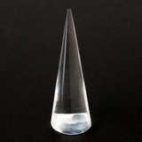 Solid Acrylic perspex cone finger ring jewellery display stand holder showcase organiser