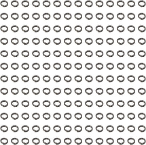 100pcs Double Jump Rings Gun Metal Black Strong No Fade Open Split Connector