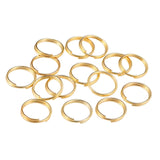 1000x Double Jump Rings 18k Yellow Gold Strong No Fade Open Split Connector Bulk