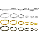 1000x Double Jump Rings 18k Yellow Gold Strong No Fade Open Split Connector Bulk