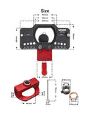 35MM Hinge Boring Hole Drill Guide Locator Jig Clamp Woodworking Tool Kit