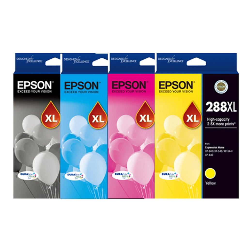 GENUINE Epson 288XL 4 Color Ink Value Pack Cartridge XP-240 XP-340 XP ...