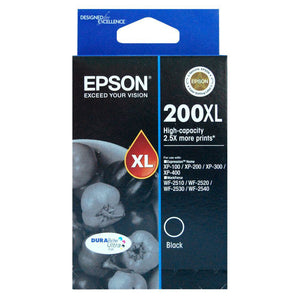 GENUINE Original Epson 200XL Black Ink Cartridge Toner T201192 C13T201192