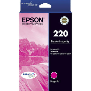 GENUINE Original Epson 220 Magenta Ink Cartridge WF-2630 WF-2650 WF-2660 T293392