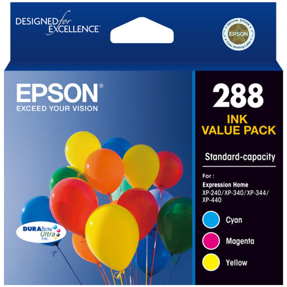 GENUINE Epson 288 3 Colour ink Cartridge XP-240 XP-340 XP-344 XP-440 T305592