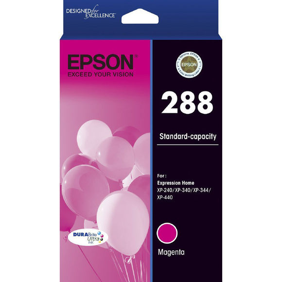 GENUINE Epson 288 Magenta ink Cartridge XP-240 XP-340 XP-344 XP-440 T305392