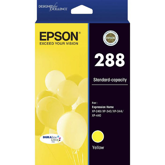 GENUINE Epson 288 Yellow ink Cartridge Toner XP-240 XP-340 XP-344 XP-440 T305492
