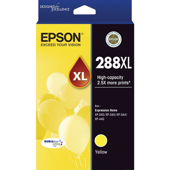 GENUINE Epson 288XL Yellow Ink Cartridge XP-240 XP-340 XP-344 XP-440 T306492