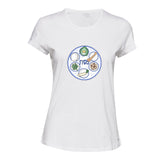 Jewish Happy Passover Food Table White Female Ladies Women T Shirt Tee Top