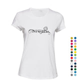 Happy New Year Wish Wishing Celebration Italic Art Ladies Women T Shirt Tee Top