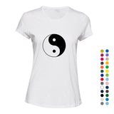 Ying Yang Tao Unique Spiritual Chinese Philosophy Ladies Women T Shirt Tee Top