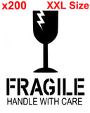 XXL FRAGILE HANDLE WITH CARE shipping label adhesive warning sticky sticker 100x150mm