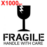 FRAGILE HANDLE WITH CARE Large shipping label adhesive warning mailing sticky sticker 61x49mm