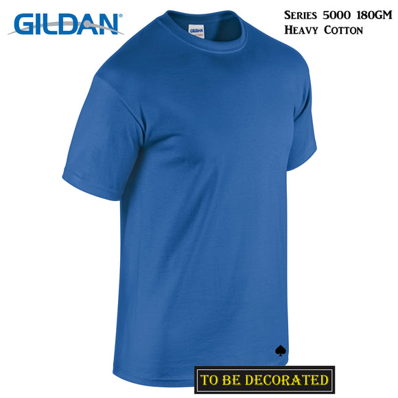 Gildan T-SHIRT Royal Blue tee S - 5XL Small Big Men's Heavy Cotton