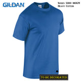 Gildan T-SHIRT Royal Blue tee S - 5XL Small Big Men's Heavy Cotton