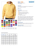 Gildan Dark Chocolate Hoodie Heavy Blend Hooded Sweat Sweater Mens