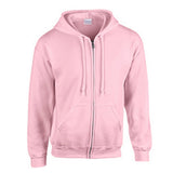 Zip Up Hoodie Heavy Blend Blank Plain Basic Hooded Fleece Sweatshirt Sweater